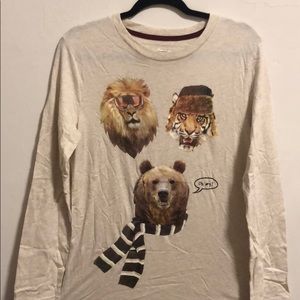 Lions, Tigers, and Bears Graphic Tee - Men’s XL